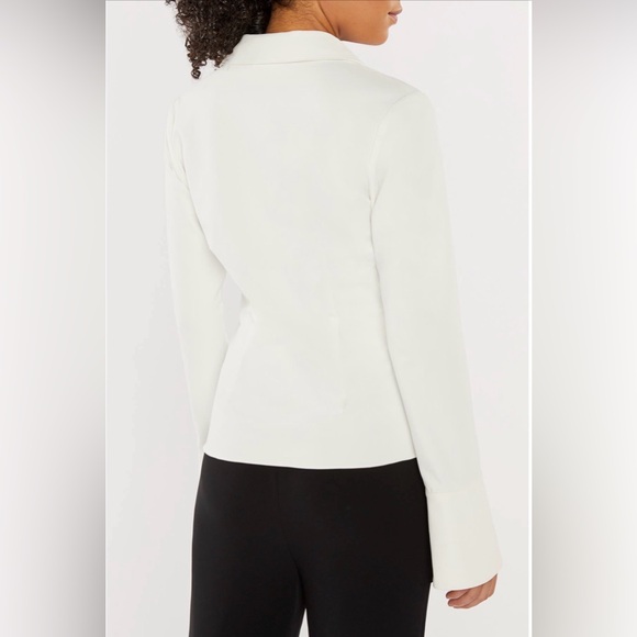 Cinq à Sept McKenna Cream Twist Front Blouse - Picture 3 of 9